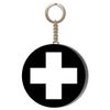 Gift Insanity GOTHIC BLACK FIRST AID 58mm CHAIN KEYRING BOTTLE OPENER