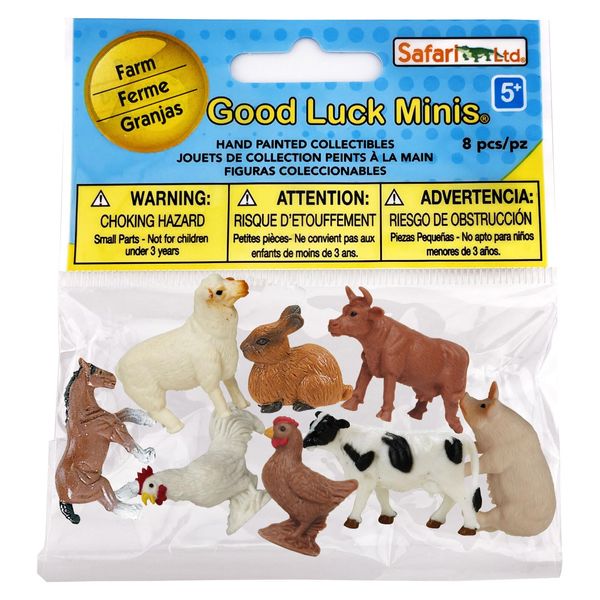 Safari Ltd. Farm Fun Pack - Mini Figures of Farm Animals - Educational Toy Set for Boys, Girls, and Kids Ages 5+