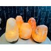 Himalayan Pink Salt Lamp with Dimmer Switch, 7 - 9 " Height, Table Night Lamp