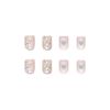 24 Pieces Small Floral Heart Girly Nails For Taking Photos, Weddings, Coming-of-Age Ceremonies, Parties, After-Parties, False Nails, False Nails, Nail Tips