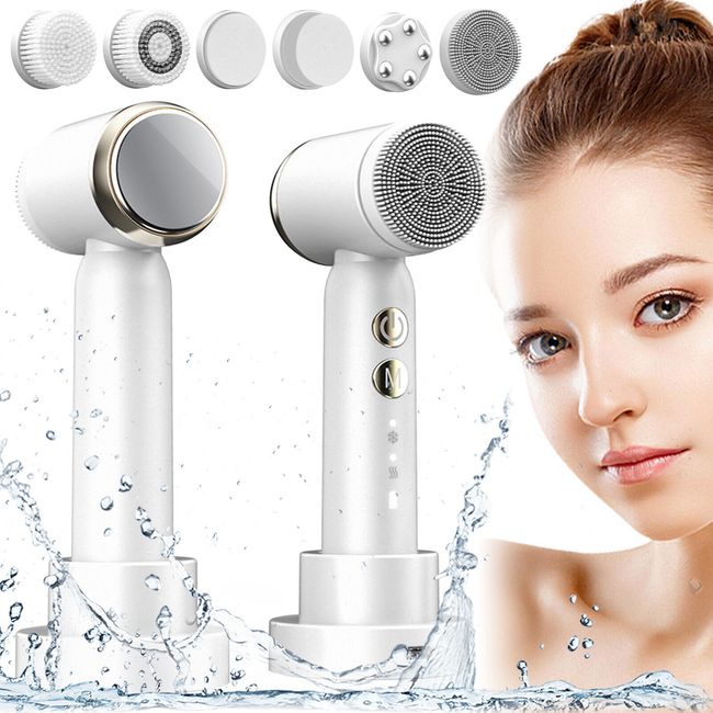 Electric Face Cleansing Brush Facial Skin Scrubber For Exfoliating Cleanser