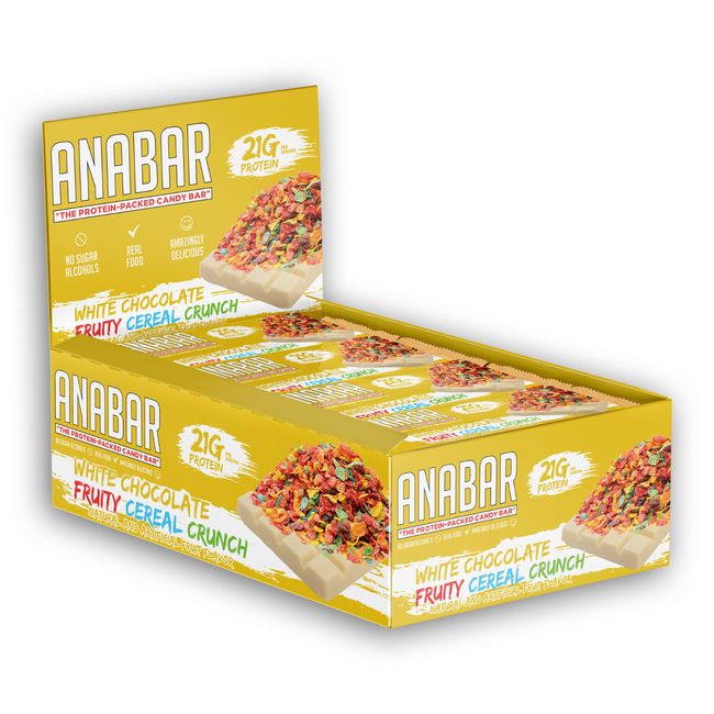 Anabar Fruity Cereal Crunch 12 Protein Bars Final Boss Performance 21 Grams