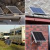 4PCS Solar Panel RV Tilt Mount Brackets Rooftop Flat Surface Adjustable Frame US