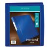 Office Depot® Brand EverBind View Binder with One-Touch EasyOpen Locking D-Ring, 1" Rings, Blue