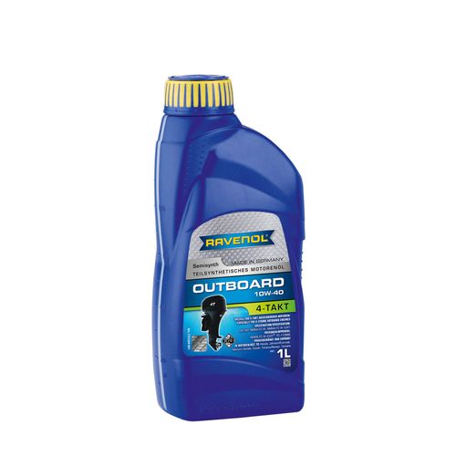 RAVENOL J1V2121 10W-40 4-Stroke Marine Oil - Outboard Semi Synthetic NMMA FC-W Approved (1 Liter)