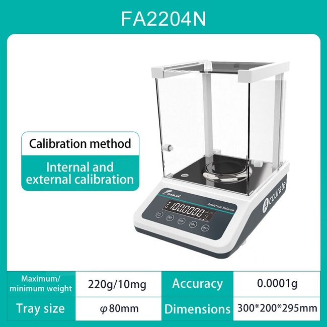 220g 0.1mg Range Digital Analytical Balance Scale for Laboratorie