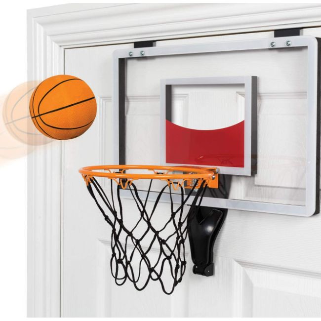 Funktion Deluxe Over The Door Basketball Hoop with Ball and Pump NEW - 1E