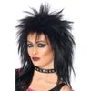 Smiffy's Rock Diva Wig - Black Punk Wig