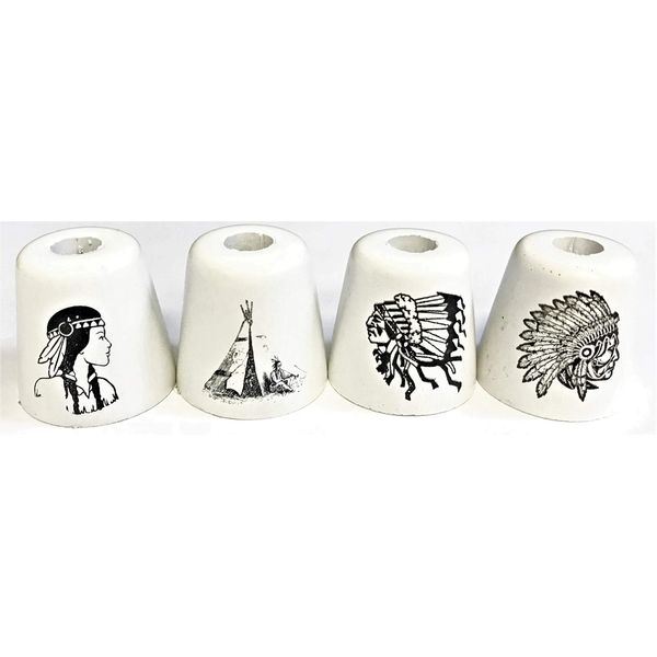 2- Ceramic Indian Design Cigarette Snuffers, BUTT11-2