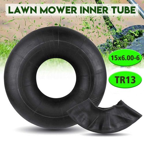 Lawn Mower Tyre Inner Tube Replacement for 15x6.00-6 Lawn Tractor Tires, Garden Mower Tire, Golf Cart Tires, ATV Tire, etc(Black)