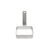 Thunder Group 4" x4" square egg rings, stainless steel, comes in each