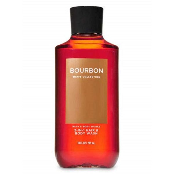 Bath & Body Works Bourbon Men's 2-IN-1 Hair & Body Wash 10 Oz.