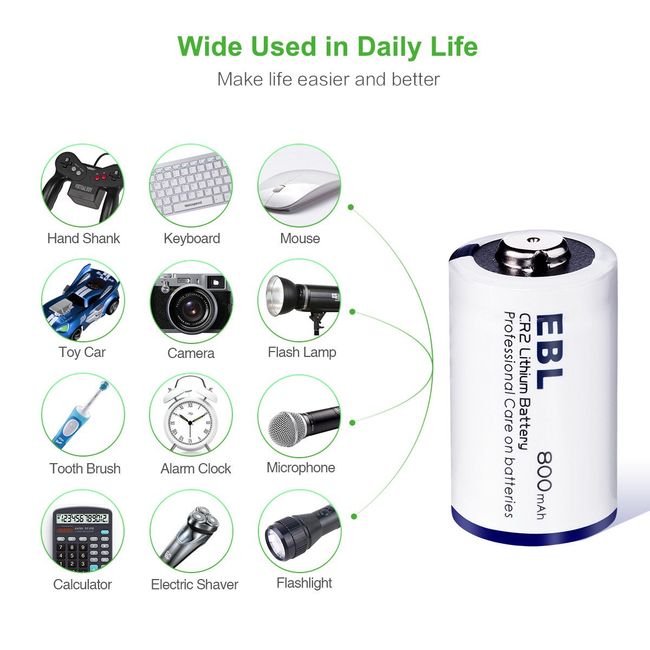 Lithium Camera 3 Volt Battery CR2