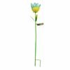 Decorative Flower Solar Stake Blue