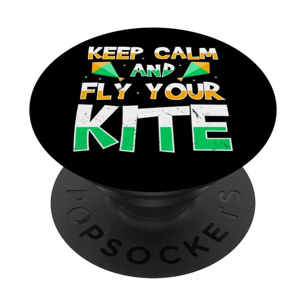 Fly A Kite Hobby Wind Kiteboard Funny Kite Flying PopSockets Adhesive PopGrip