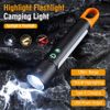 90000lm Mini Pocket COB LED Flashlight USB Rechargeable Torch Light Lamp Hiking