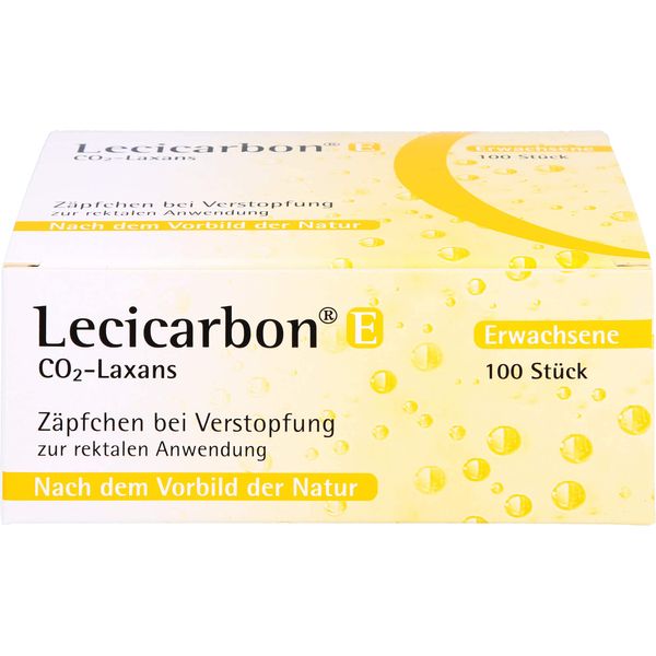LECICARBON E CO2 Laxans Adult Suppositories Pack of 100