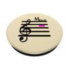 MUSICAL NOTATION WHOLE REST PERIMENOPAUSE MENOPAUSE PopSockets Adhesive PopGrip