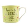 ENGLISH TABLEWARE CO. Bee Happy Green Fine China Mug