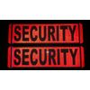 security magnetic door signs reflective red