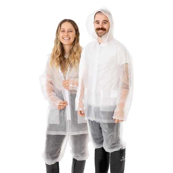 Stansport Deluxe Rainsuit - Clear (972-C-S), Small, 3-Piece