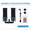 hygger Sponge Filter, Aquarium Filter Double Sponge Replaceable Media with 4 ...