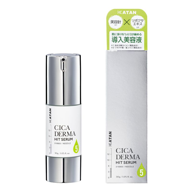 KATAN Cica Derma Hit Serum 5, 1.1 oz (30 g), Sensitive Skin, Dry Skin, Pores, Skin Care, Serum, Introduction Liquid, CICA Korean Cosmetics, Korean Cosmetics