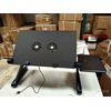 Adjustable Portable Folding Laptop Desk Table Stand Bed Tray with Cooling Fan