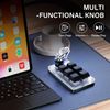 SinLoon Mini Macro Programmable Keyboard USB Mini 6 Key 1 Knob Mechanical OSU Gaming Keyboard RGB DIY Multi-Function Keyboard Compatible with Mac OS, Windows (Black)