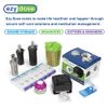 Ezy Dose Ear and Ear Wax Cleaner for Humans, Includes 10 Saline Packs, Syringe with Tri-Stream Tip, Safe and Antibacterial