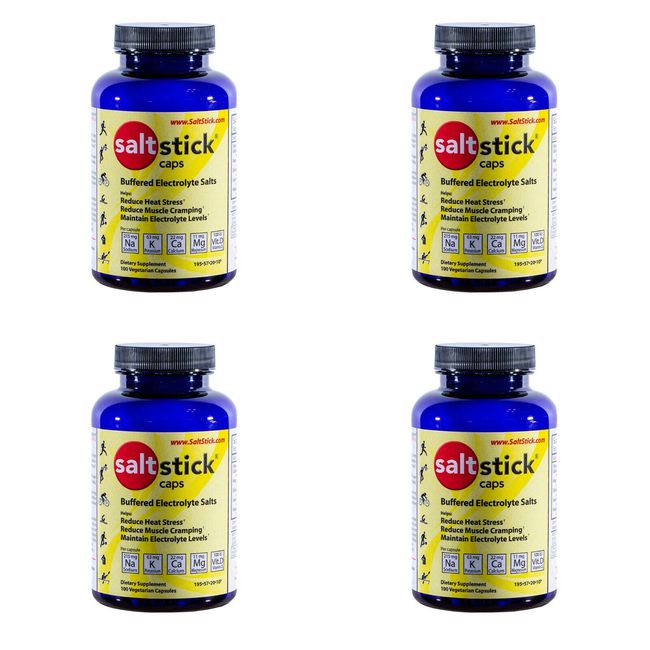 SaltStick Caps Electrolyte Replacement 100ct (400 Capsules) FREE 1-2 Day Ship