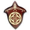Medieval Ancient Tribal Golden Universal Wall Sword Plaque Display