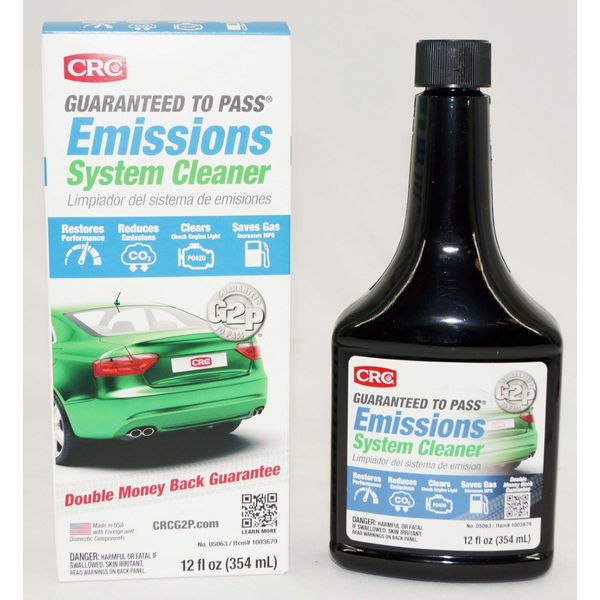 CRC 05063 Guaranteed To Pass Emissions System Cleaner 12 oz Bottle