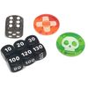 Pokemon Compatible Dice Damage Counter Poison & Burn Marker - Trainer Toolkit Set - Black