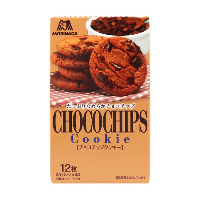 Morinaga Co., Ltd. Chocolate Chip Cookies, 12 Sheets x 5 Packs