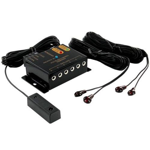 Remote Control Extender IR Repeater Extender System to Control All of Your Audio and Video Products Hidden in a Cabinet, or in Another Room to Keep Them Out of Sight.