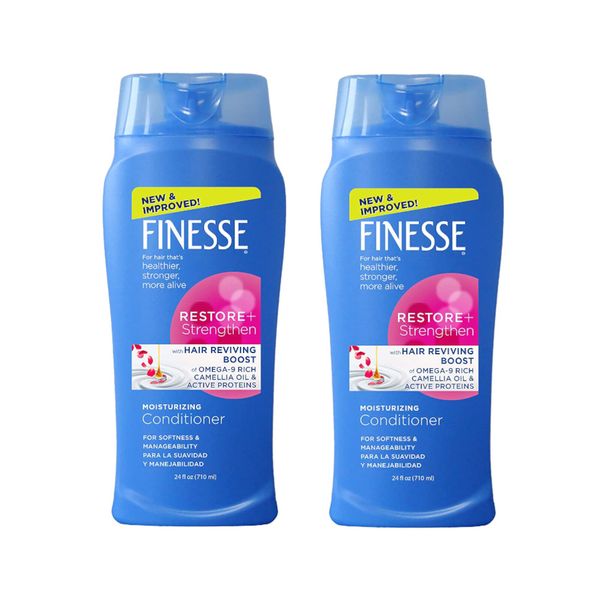 Finesse Restore & Strengthen Moisturizing Conditioner, 24 oz. - Pack of 2