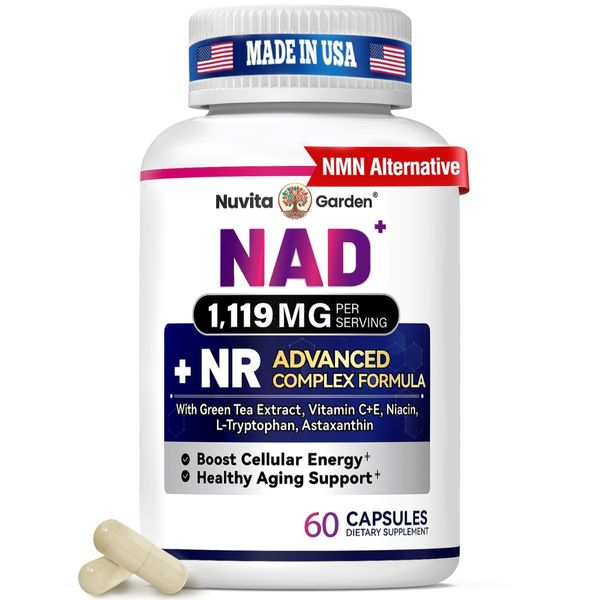 Liposomal NAD+ 300 MG Supplement, True NAD Plus Supplement, Superior Absorption