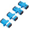 Delock LWL Kupplung SC Simplex Buchse/Buchse Singlemode 4 Stück blau