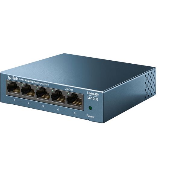 TP-Link LS105G 5-Port Switching Hub Gigabit Metal Housing No Configuration Required Lifetime Warranty