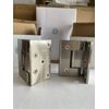 2xWall Mount Regular Offset Back Plate Hinge, 3xClamp And 6”Handle In BN