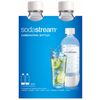 sodastream Dishwasher Safe 1L Classic DWS Carbonating Bottle White (twinpack), Plastic