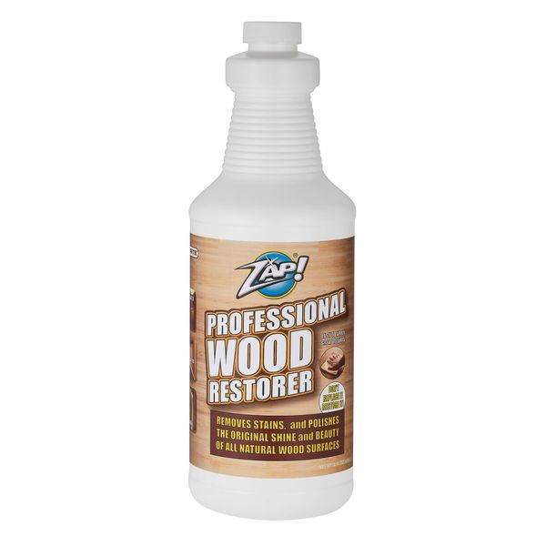 ZAP! Professional Wood Cleaner and Restorer | Clean, Polish, & Restore Wooden Furniture & Hardwood Floors | Kitchen Cabinet & Table | Deep Wood Cleaner for Heavy Duty Cleaning | 32 oz