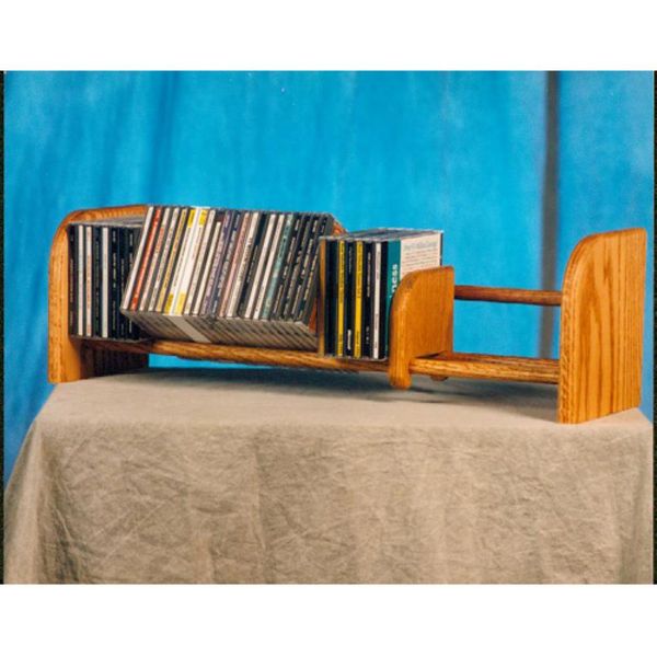 CD Racks Solid Oak 1 Row Dowel Model 101