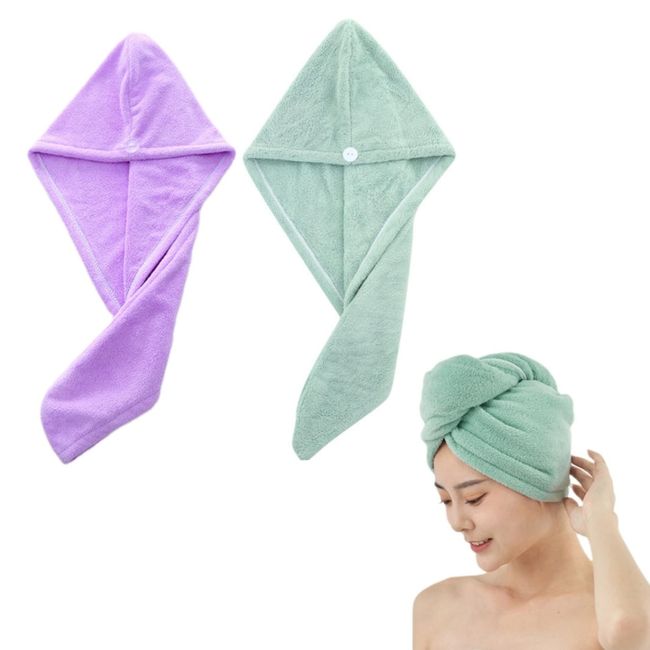 Hair Dry Towel, Dry Cap Set, Quick Drying, Hair Towel, For Long Hair, Lightweight, Hair Towel, Strong Absorbent, Quick Drying, Bath Lift, Face Wash, Hair Dry Only, Microfiber, Soft, Hair Turban, Hair Cap, Shower Cap, Fluffy, Bath Supplies, Moisture Absorb