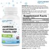 Puregen Ferrous Gluconate 324 mg [High Potency] Iron Supplement 100 tabs 2 Pack