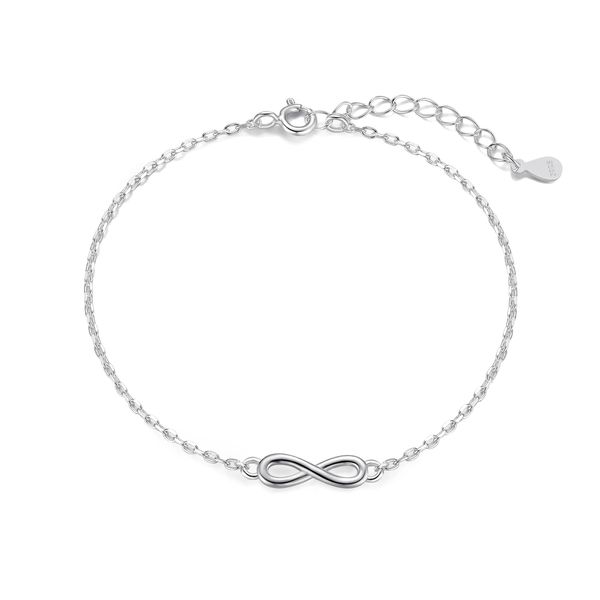 Philip Jones Sterling Silver Infinity Bracelet