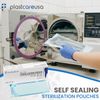 2000 3.5" x 5.25" Self Sealing Sterilization Autoclave Pouch, Blue (10 Box)