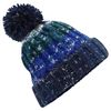 Beechfield Unisex Corkscrew Pom Beanie, Marine Splash, Unit size