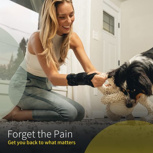BraceUP Wrist Support Brace with Metal Hand Splint for Carpal Tunnel Wrist Support, Left or Right Hand Support and Tendonitis Arthritis Pain Relief - for Men and Women (L/XL, Left Hand)